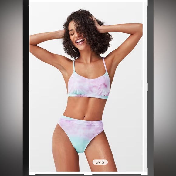 Tie Dye High Waisted Bikini Cupshe New with tag - Picture 3 of 9